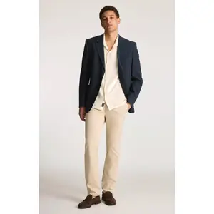 MILTON SLIM STRAIGHT CHINO IN LINEN CITY SMART