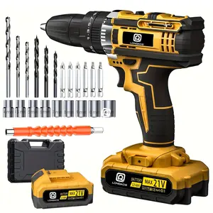 【AAA】21V Cordless Impact Drill Set, Wireless Drill Set, Household Power Tool Set, with Battery And Quick Charger, Battery Powered, Multifunctional Tool, Tool Set, Men's Tool - Perfect for DIY And Family Projects, A Gift for Boyfriends And Fathers