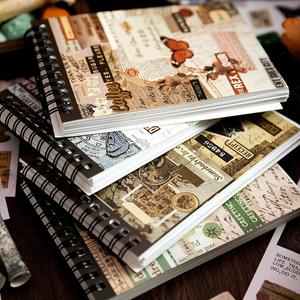 vintage sticker paper, 50 sheets/book scrapbooking & journal making material paper, diy decorative paper for scrapbooking & journal making, scrapbook materials