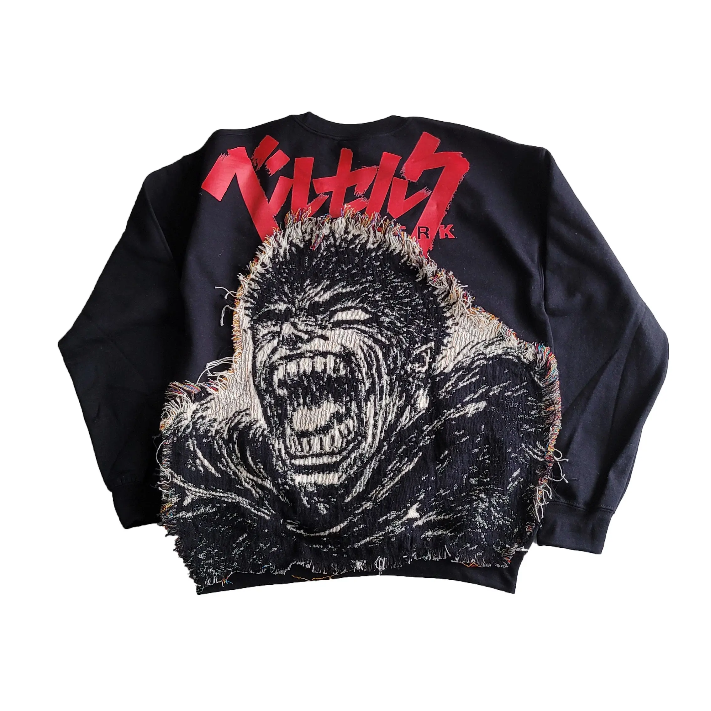 Lagarme Tapestry Hoodie, Anime gym hoodie, berserk anime sweater, tapestry hoodie, handmade anime gift, Casual Fashion Menswear Streetwear graphic hoodies