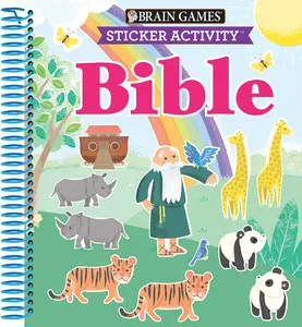 Brain Games - Sticker Activity: Bible (for Kids Ages 3-6) -- Publications International Ltd - Spiral