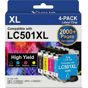 Brother Ink Cartridges  Compatible for with Printer Black Cyan Magenta Yellow