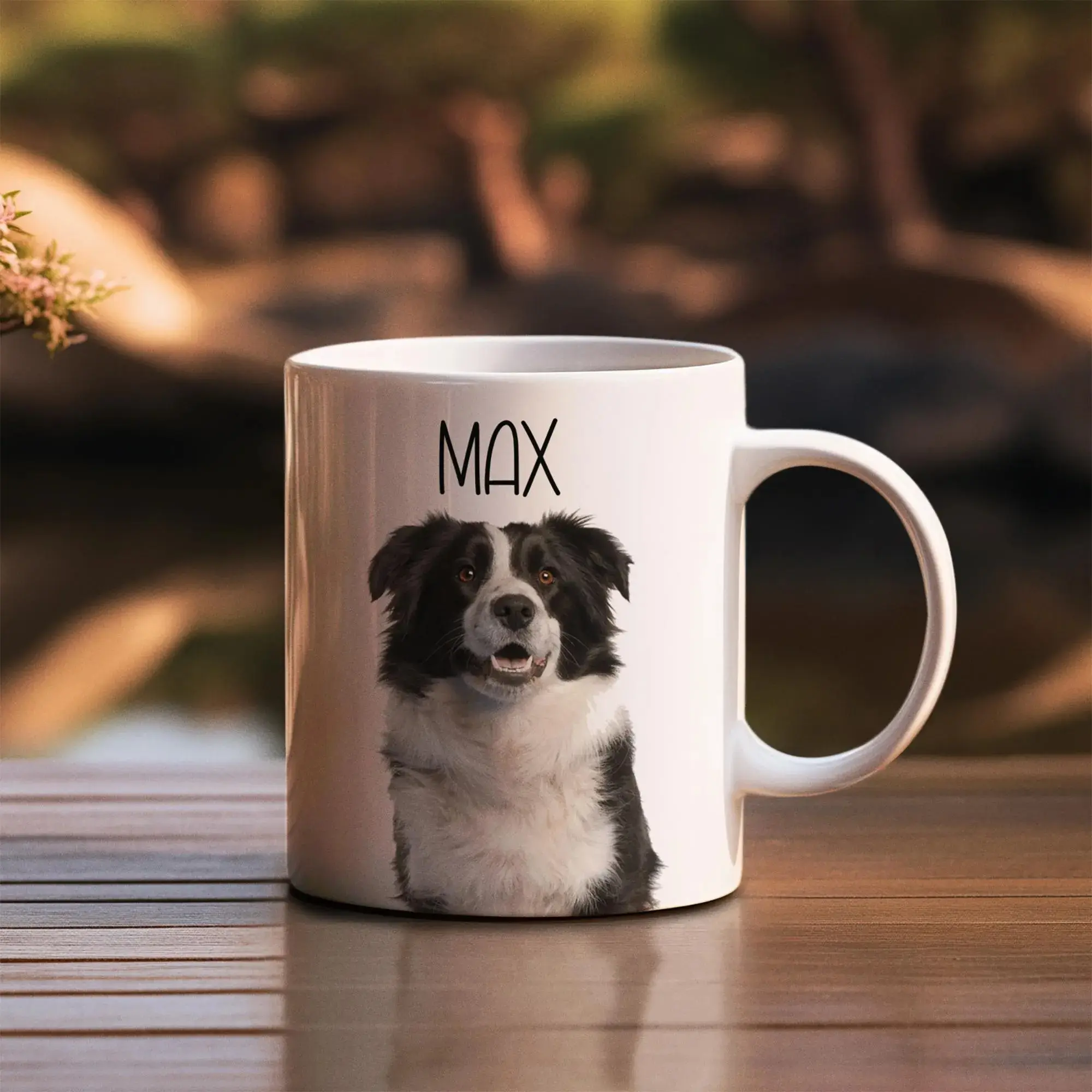 Custom Dog Portrait Mug: Personalized Pet Photo Gift