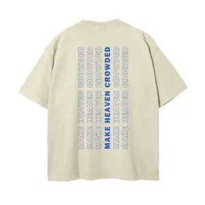 Make Heaven Crowded Christian Unisex Washed T-Shirt – Faith-Inspired Style