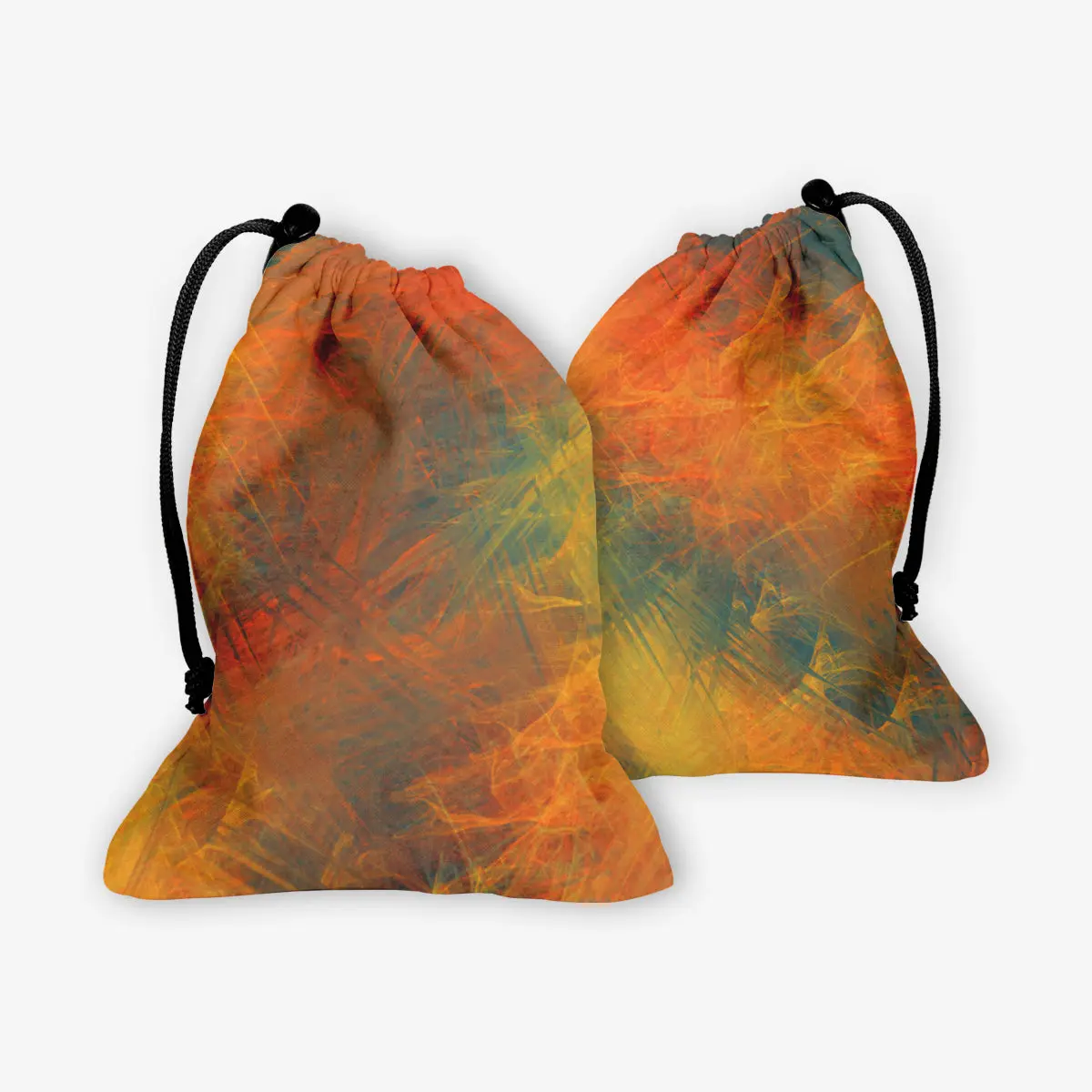 Abstract Fire Dice Bag
