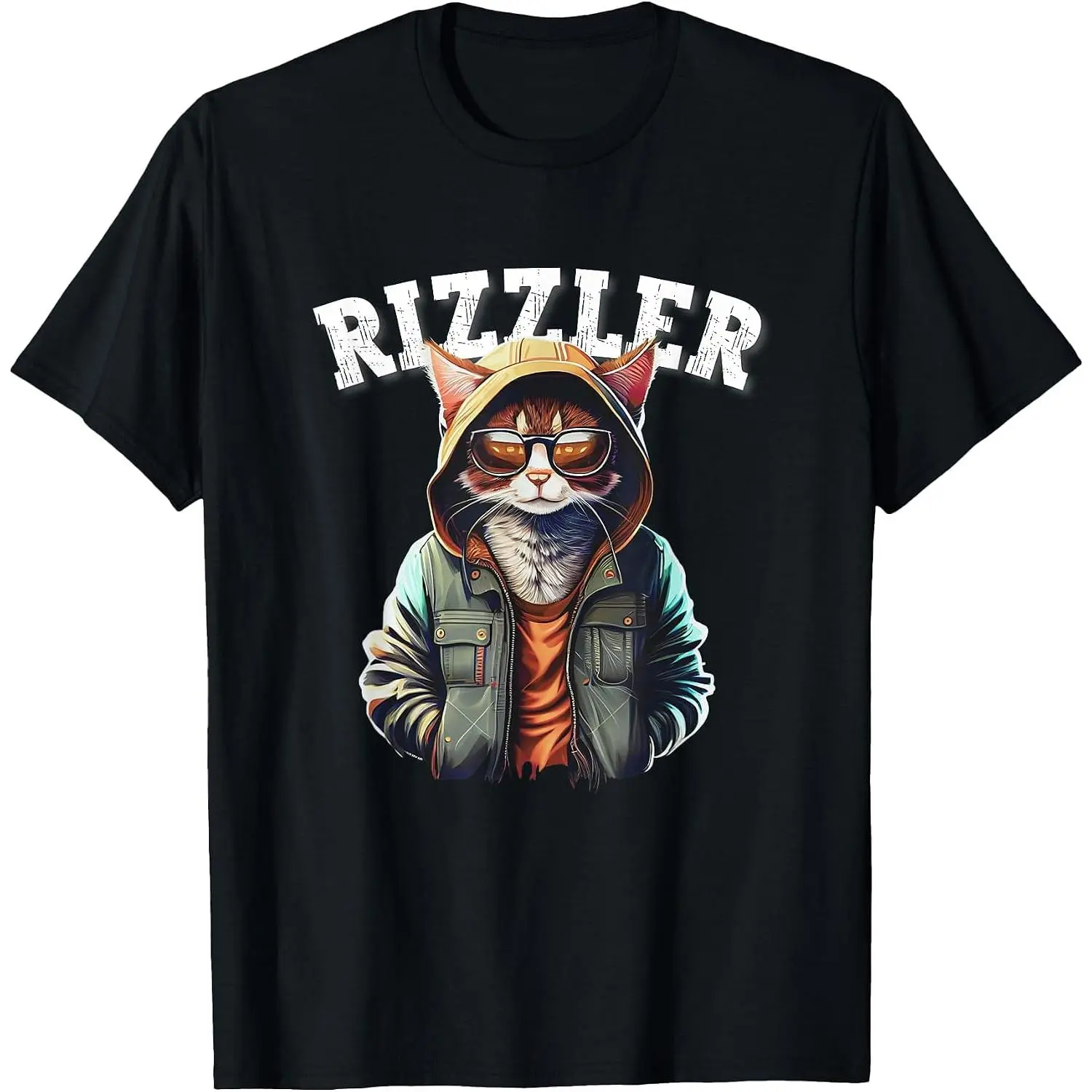 100%cotton Rizzler Cat Funny W Rizz Meme Rizzler with The Rizz Teen T-Shirt