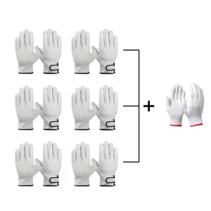 PAKNADA 6-Pair Goatskin Leather Work Gloves – Soft Leather, Durable Grip, Safety Work Gloves for Construction & Outdoor Use