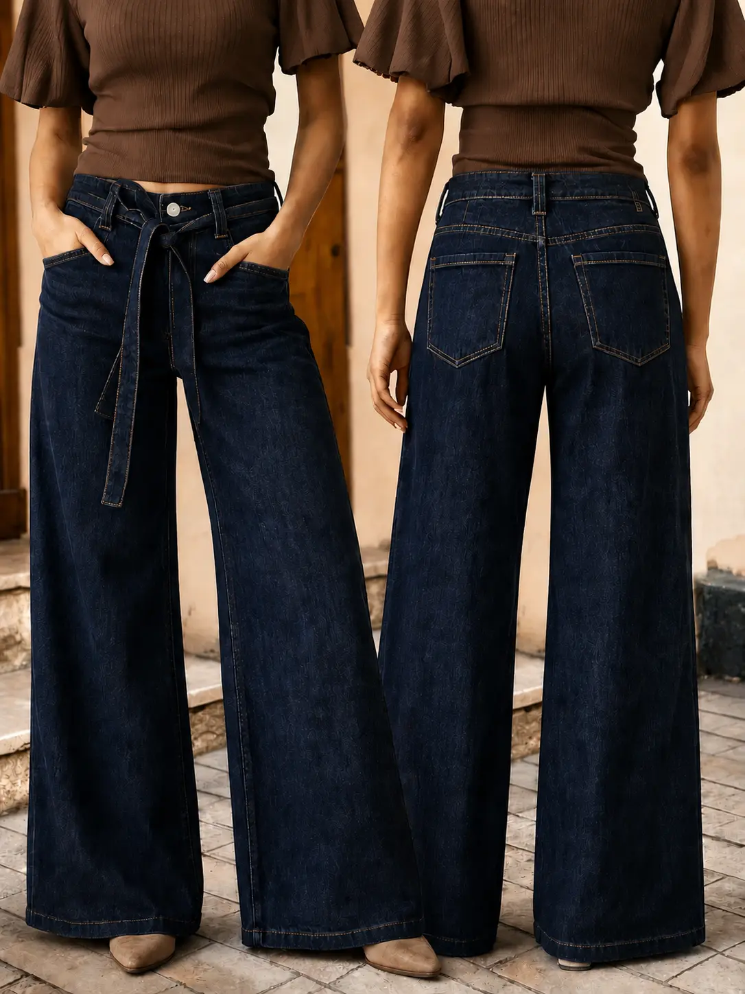 Straight Leg Jeans for Women,High Waisted Wide Leg Loose Microelastic Boyfriend Denim Pants