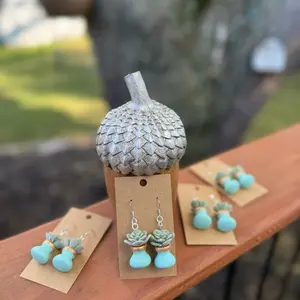 Fall Potted Plant Earrings - Six Styles Available