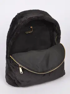 Double Zip Faux Fur Backpack