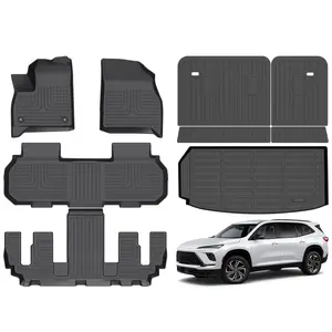 KELCSEECS Buick Enclave 2025-2026 / 2024-2026 GMC Acadia 7-P / 2024-2026 Chevy Traverse 7-P (Not for 2024 Traverse Limited) Floor Mats & Cargo Liners All Weather Protection TPE Non-Slip Custom Fit Waterproof Easy Clean Eco-Friendly,TPE carmats