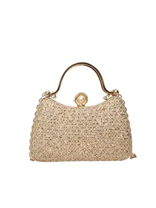 Elegant ladies' rhinestone evening bag, exquisite chain shoulder bag, fashionable party decorative handbag, Christmas holiday gift