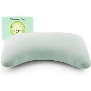 Side Pillow Case - Fits The Scrumptious and  Curved Pillows for Side Sleeping - Comfortable and Soft Cooling Viscose Made from  Fabric -  Size (Morning Mint Green)