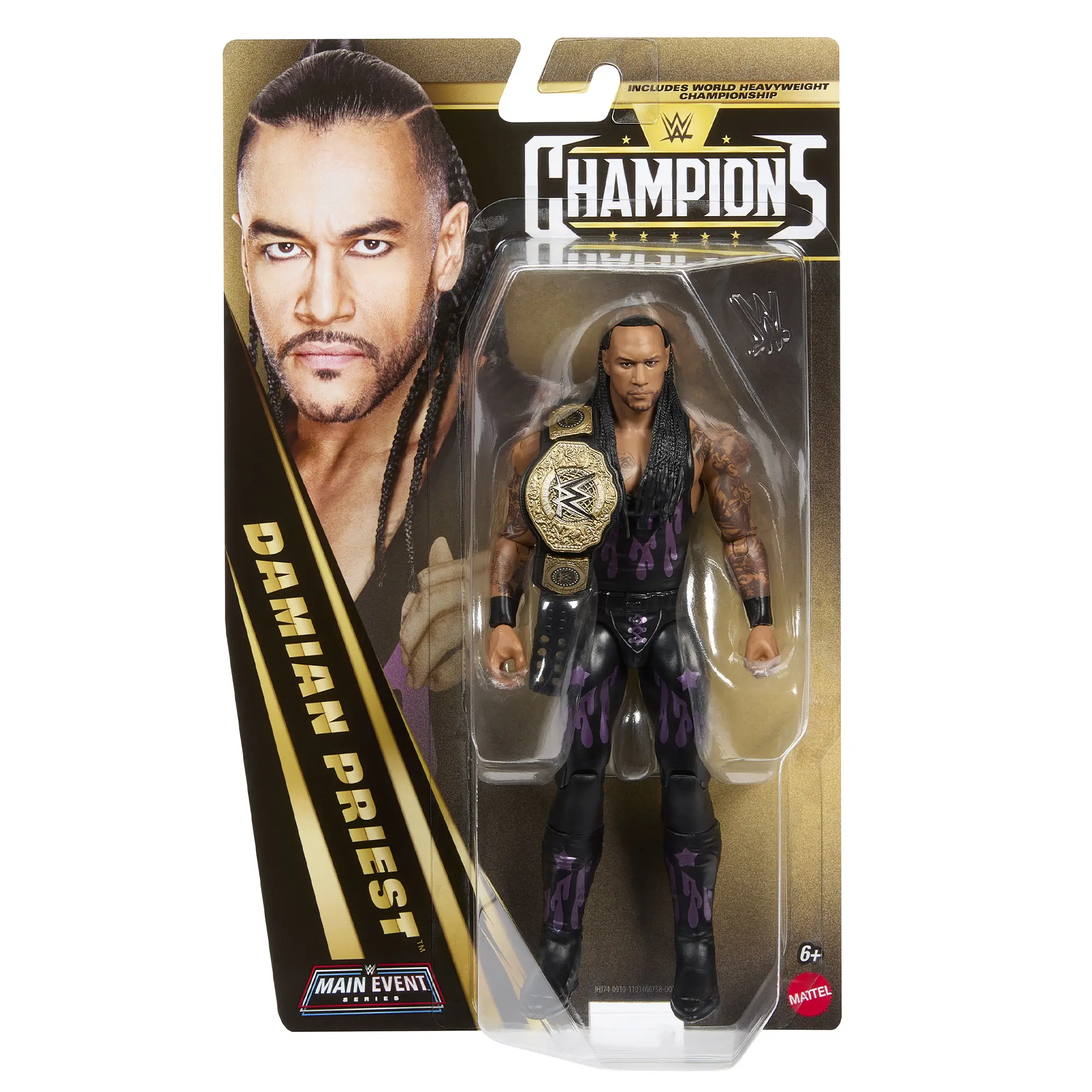 Damian Priest - WWE Main Event Champions 7 Mattel WWE Toy Wrestling Action Figure