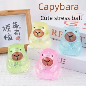 Capybara Stress Relief Toy,Cute Squeeze Toy, Infinite Stress Relief, For Anxiety Reduction, Fidget Relief, Decompression Squeeze,Slow Rebound Soft Toys.Valentine'S Day And Easter Gifts