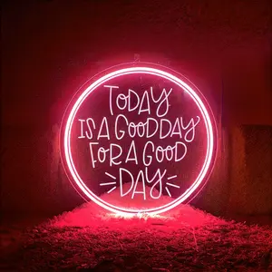 Today Is Good Day Decorative Lamp, Letter Carving Design, Home Atmosphere Light, USB Powered with On-Off Switch, Perfect Gift for Friends