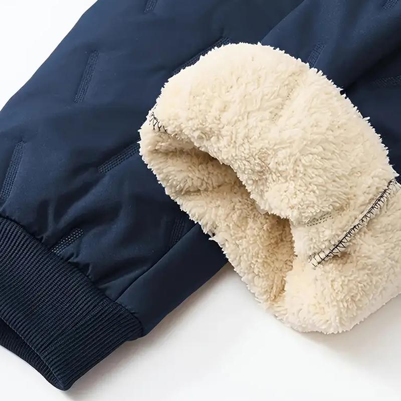 Men's Thermal Pants Heavyweight Insulated Cotton Winter Trousers with Drawstring Waistband, Black Cold Resistant Daily & Formal Wear with Side Pockets Suitable for Office Work and Outdoor Activities warm Men's Thermal Pants Heavyweight Insulated Cotton Winter Trousers with Drawstring Waistband, Black Cold Resistant Daily & Formal Wear with Side Pockets Suitable for Office Work and Outdoor Activities warm