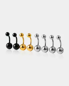 8PCS Classic Ball Belly Rings
