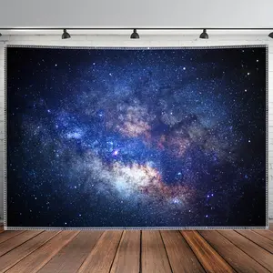 Stellar Galaxy Backdrop Cosmic Fantasy Theme Tapestry Wall Hanging Photography Background for Gaming Room Decor Party Celebration Event Supplies