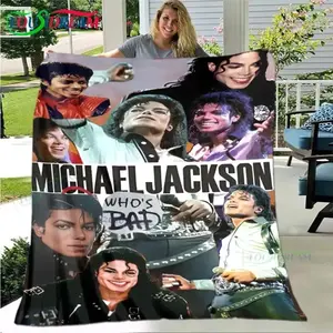 Fashion Pop Singer Michael Jackson Ultra Soft Flannel Blanket for Adults & Kids,Baby blankets and adult blankets Sofa Bed Decorative Portable Throw Blanket, Perfect Christmas, Holiday & Birthday Gift for Music Fans birthday gift