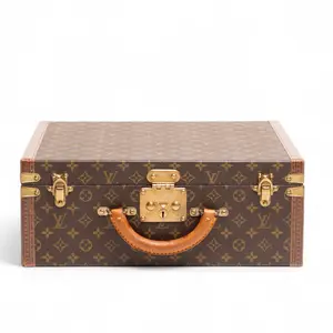 Pre-owned Louis Vuitton Coated canvas Professional & Technology Bags Authentic, Vintage President's Briefcase Trunk, Case