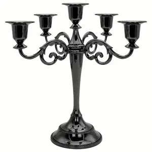 Vintage Five-Headed Candlestick, Vintage Candle Stand, Elegant Centerpiece for Weddings & Events, Home Decor & Restaurant Use, Adds Sophistication