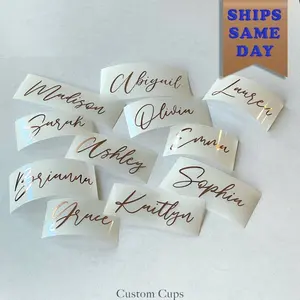 Custom Name Stickers SAME DAY SHIP | Water Bottle Sticker