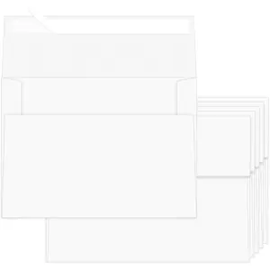 100 Pack A2 Envelopes White 4.375x5.75 Invitation Envelopes Self Seal for Wedding Birthday Party Baby Shower Thank You Notes, Greeting Cards (white)