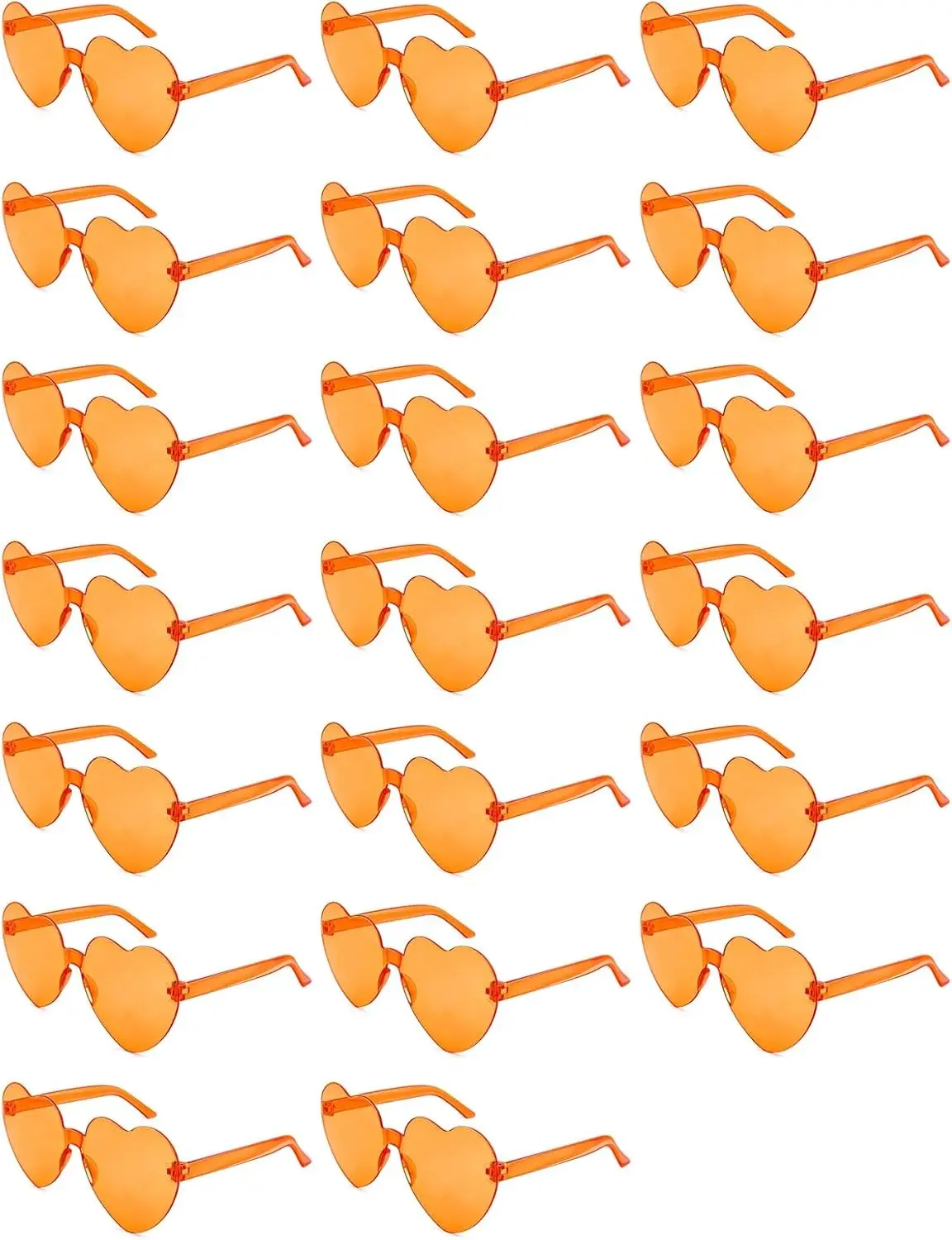 12/20 Pairs Heart Sunglasses for Women, Fun Rainbow Glasses Bulk for Wedding Bachelorette Pride Month Party Favors