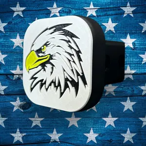 Bald Eagle 2" Tow Hitch Receiver Hidden Key Cover