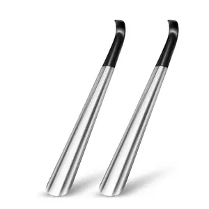 Metal long-handled shoehorns, stainless steel long-handled shoehorns; men's long-handled shoehorns; women's and children's long-handled shoehorns; extended shoehorns suitable for the elderly; stainless steel boothorns; shoe spoons.