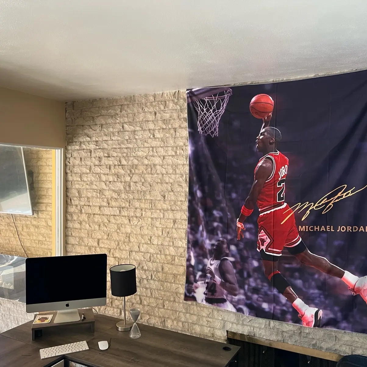 Large Jordan Bulls Tapestry for Wall Hanging - Hangable Decoration - Home Decor