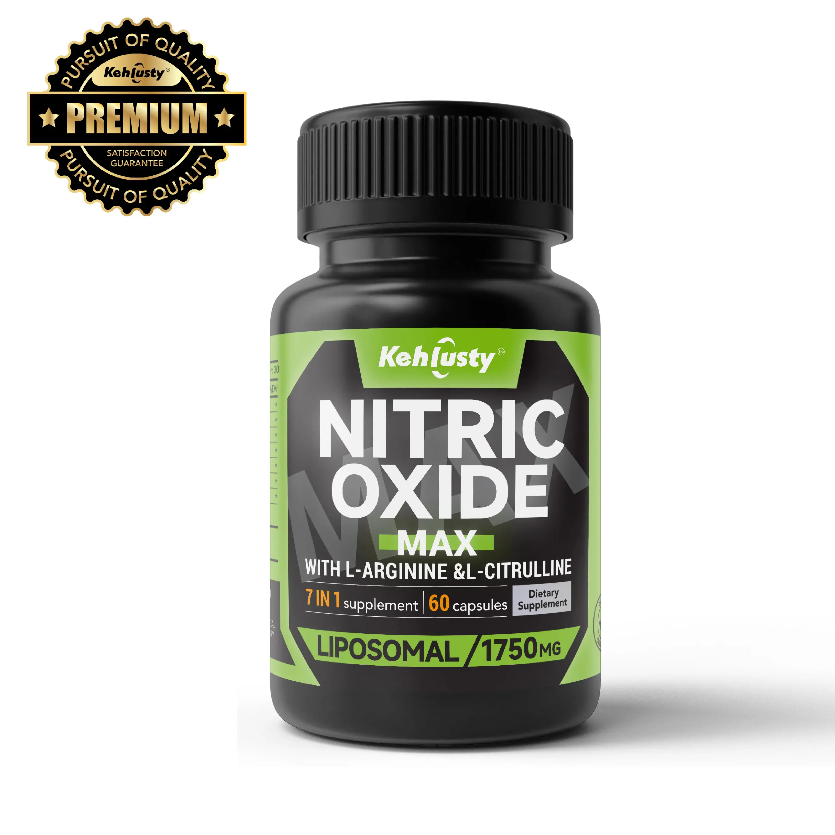 Kehlusty 7-in-1 Edible Dietary Vitamin Capsules - FDA-Registered Vegetarian Supplement with L-Arginine, L-Citrulline, Maca, Beetroot for Fitness Fuel, Metabolism Support, Pre-Workout Performance (Adult Gift Option)