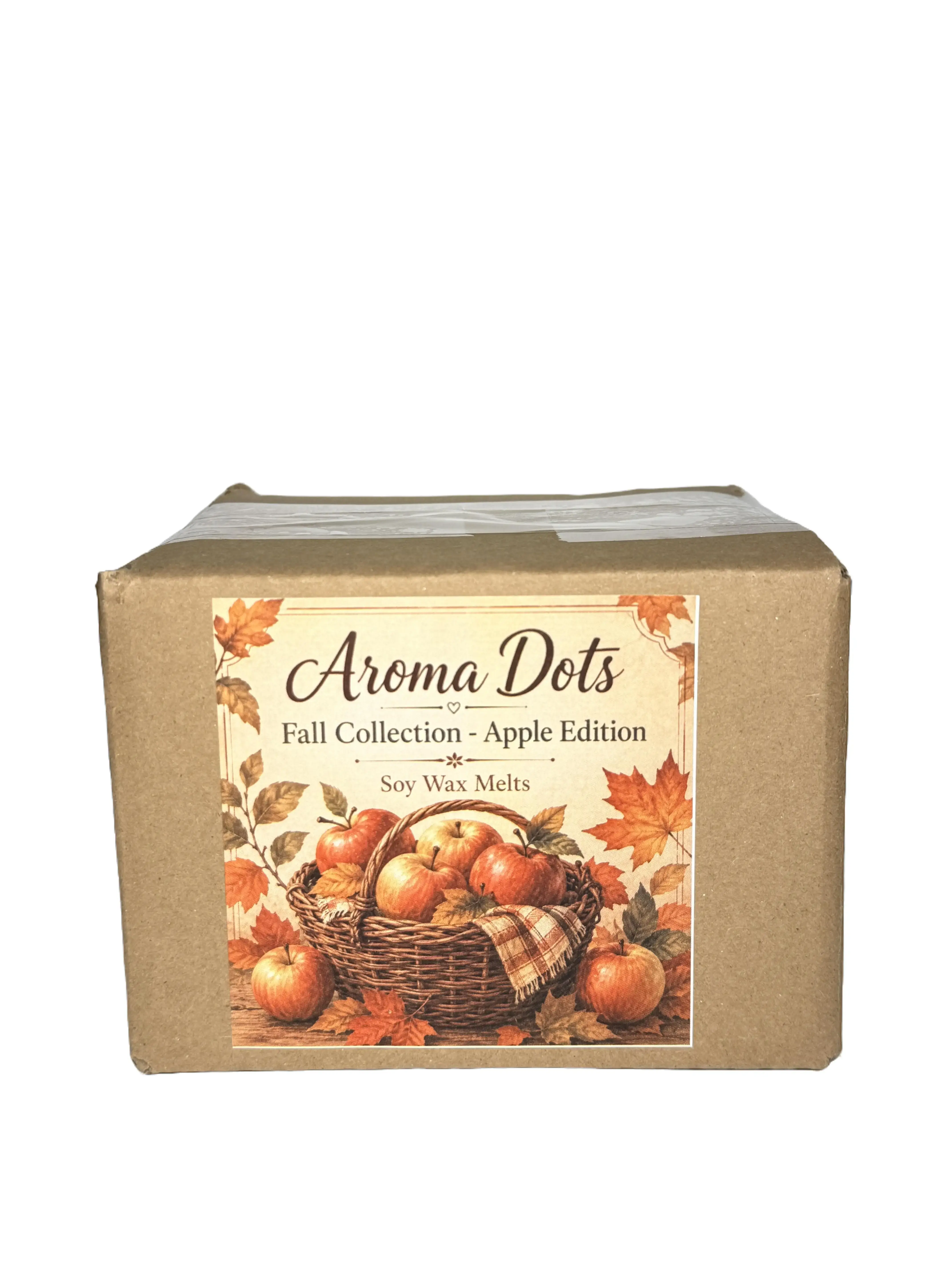 Aroma Dots Fall Box Apple Edition - 6 x 1oz Apple-Themed Wax Melts | Fresh & Spiced Apple Collection | Limited Fall Box - Home Fragrances - Air Fresheners