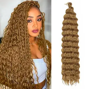 18 Inch DeepTwist Hot Silk Latin America Roll White Long Curly Hair Extensions