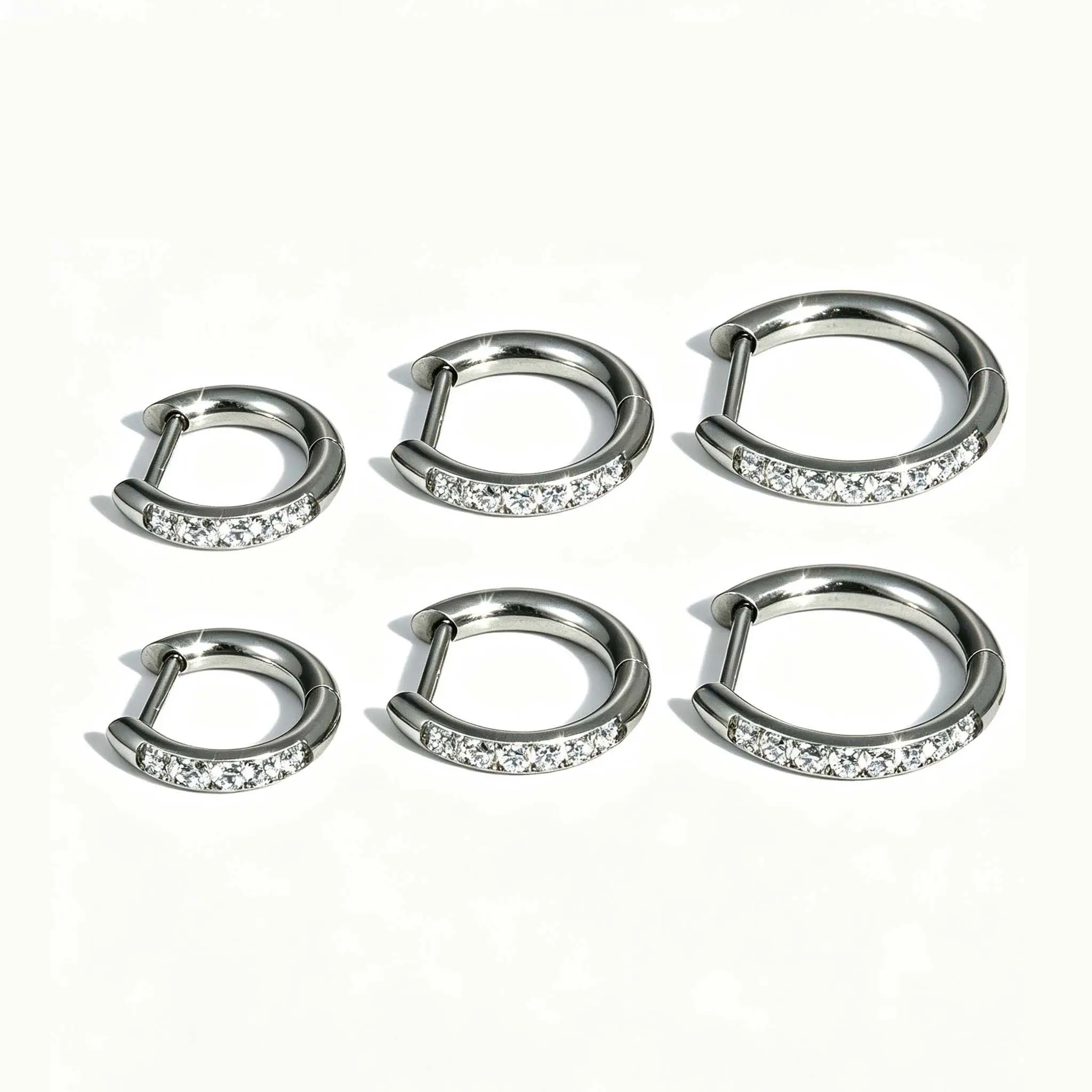 Natural Titanium-3-Piece Set-8mm,10mm,12mm