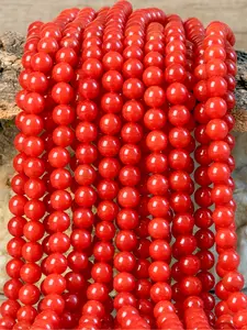 Natural South Red Agate Beads 4/6/8/10mm, Ombre Pattern, DIY Jewelry Making, Bracelets & Necklaces, Phone Hanging Decorations, 15 Inch, Bead Assortment