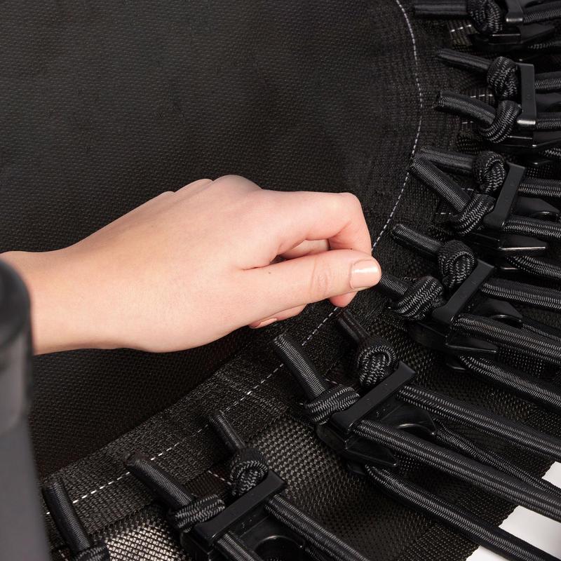 JumpSport 220 Fitness Rebounder Mini Trampoline for Home Cardio Fitness, Black