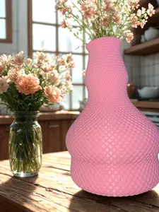 Hourglass Shape Modern Vase - Simple Distinctive Design for Any Setting 3D Printed