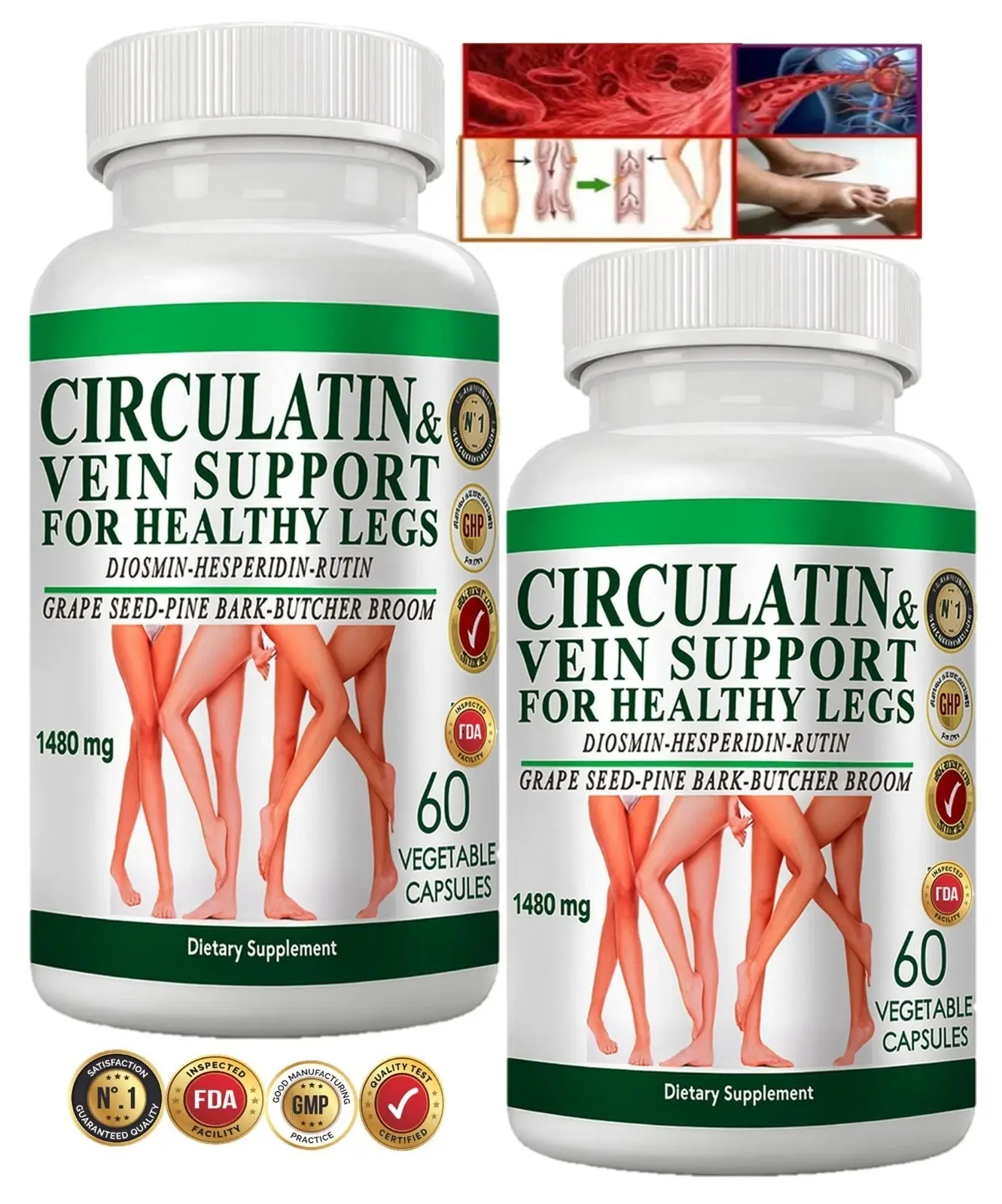 DIOSMIN - DIOSMINE- DIOSMINA - Circulation & Vein Support Supplement 120 capsule Healthcare Vitamin Fitness Optimum