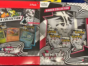 Pokemon Black Bolt/White Flare Poster and Binder Bundle
