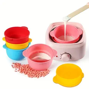 Silicone Folding Wax Pot, 1 Count Non-stick Hair Removal Wax Bowl, Hair Removal Wax Pot for Home & Salon Use, Bathroom Accessories, Tools And Gadgets