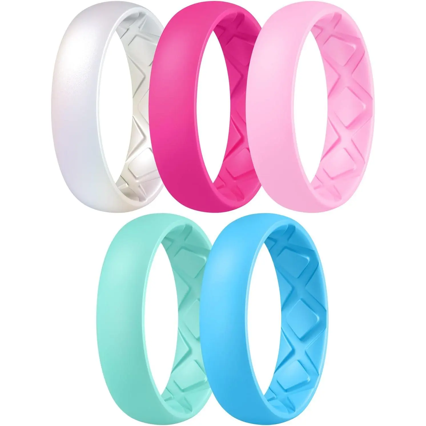 B32-Metallic Pearl White, Fairy Pink, Petal Pink, 