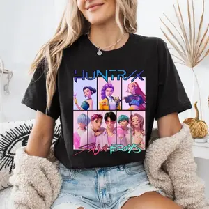 Fantasy Girls Group Graphic Tee | Trendy Character Crossover Adult Casual Tee Fan Apparel