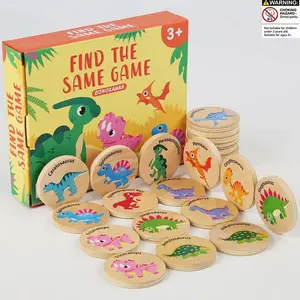 Wooden Dinosaur Pattern Find the Same Game, 1 Set Puzzle Cognitive Matching Toy, Montessori Early Education Puzzle Toy For Kids, Gift