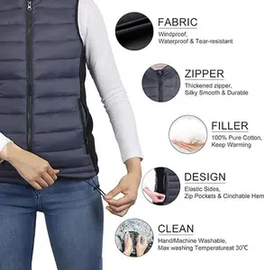 Heated Vest for Women with Battery Pack Included, Rechargeable Heated Jacket