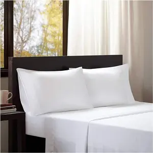 Luxury  XL Size Sheet Set - in 100 Percent Egyptian , 600 Thread Count Sheets, Beutifull White Plain Color, Extra Deep Pocket Fitted Sheet