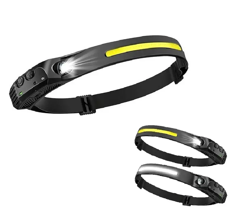 Head Torch Rechargeable, LED Headlamp Motion Sensor Headtorch 230