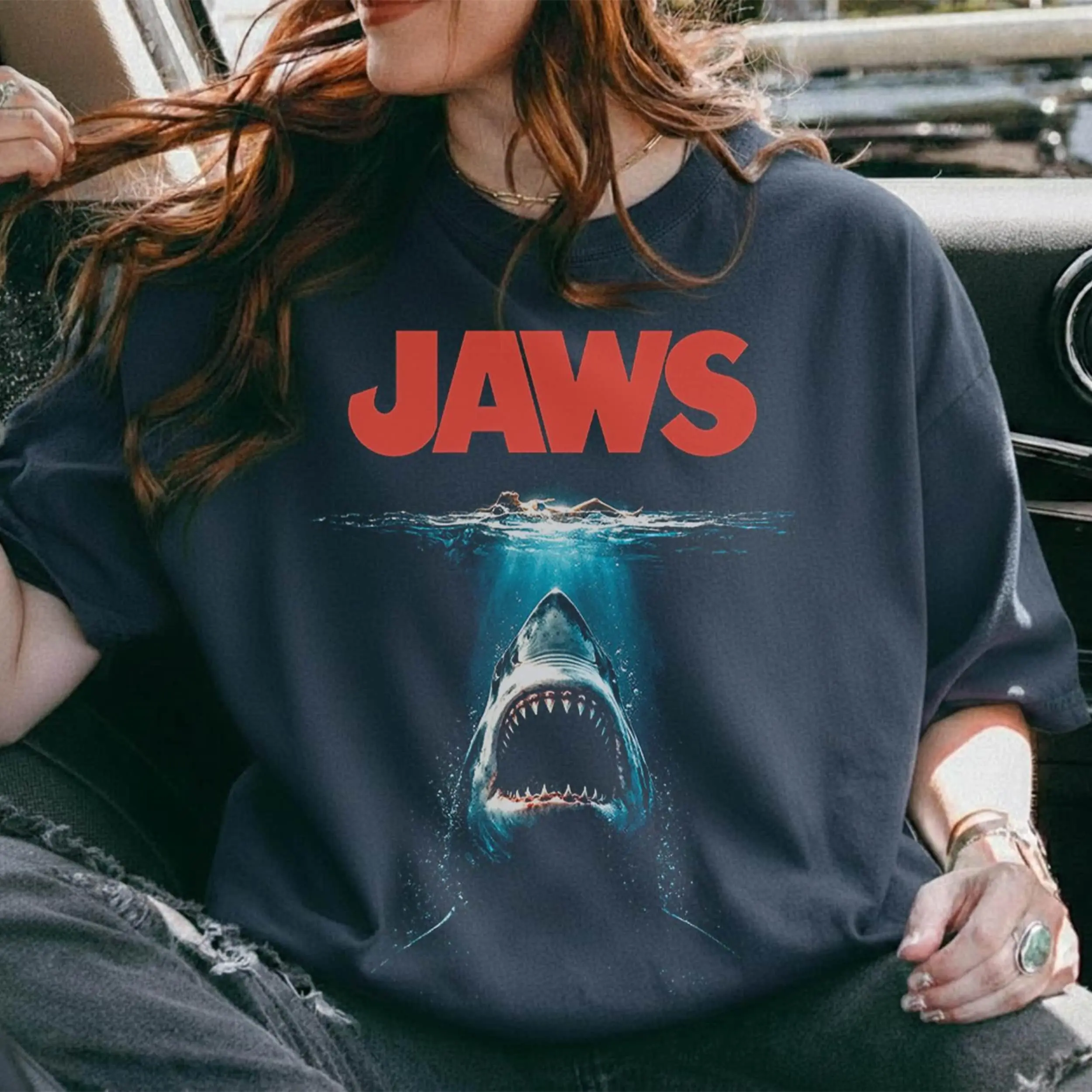 Comfort Colors Jaws Movie Y2k Graphic Tee, Jaws Movie Shark Unisex T-Shirt - Perfect Gift for Fans
