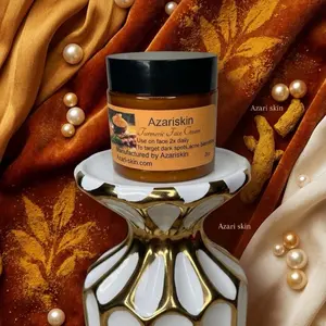 Azariskin Turmeric & Vitamin C Face Cream for Targeting Dark Spots and Acne Blemishes